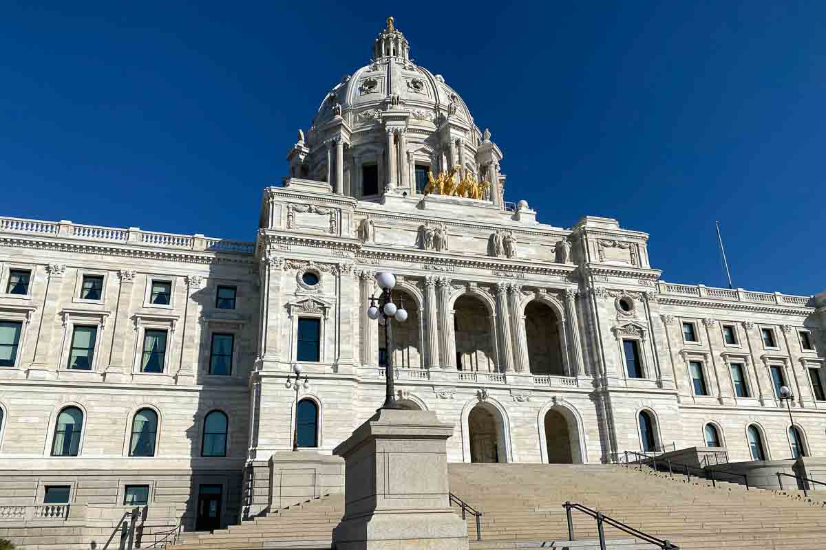 The Minnesota State Capitol building.